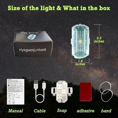 Wireless Strobe LED Lights, USB Rechargeable, 7 Colors & 30 Number of Items: 1