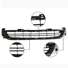 Front Lower Bumper Matte Black Grille for 2014-2016 Chevy Malibu