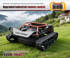 Remote Control Lawn Mower 22HP Tracked Off-Road Grass Cutter