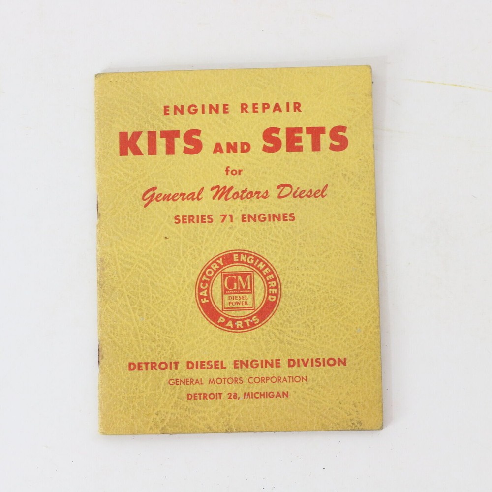 Series 71 Diesel General Motors GM Engine Repair Kits & Sets 1949 8sp3