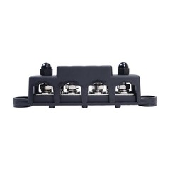 Red & Black 5/16″ 4 Stud Power and Ground Distribution Block with Cover