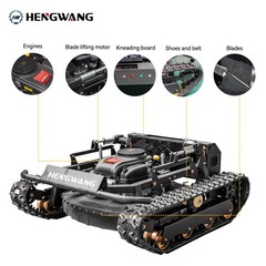 New 22 hp remote control off-road tank lawn mower with adjustable mowing height