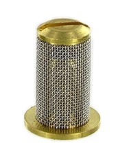 Teejet Brass Check Valve Tip Strainer w/ SS 50 Mesh Screen Opens @ 5 PSI