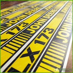 LX173 Lawn Tractor Hood Left Right Stripes Decals Stickers Tractor Part