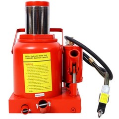 50 Ton（1000,000LBS） Air Hydraulic Bottle Jack w/ Pneumatic & Manual Hand Pump