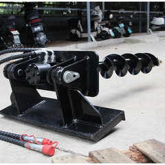 Hydraulic Auger Attachment For Mini Skid Steer Post Hole Drilling Tool Free Ship
