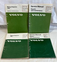 Volvo Service Repair Manuals Wiring Diagrams Lot of 4 1982 1983 1975