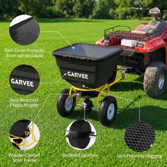 Heavy Duty 110lb Tow Behind Broadcast Spreader ATV Garden Tractor Seed Spreading