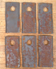 LOT of 24 NOS Genuine New Holland 766727 Blades Made in West Germany