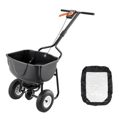 Walk Behind Push Broadcast Spreader 60LBS Capacity 0-9.8ft Spreading Width