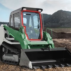 Front Door Window Glass For Skid Steer Takeuchi TL150 TL240 Replace 0880865301