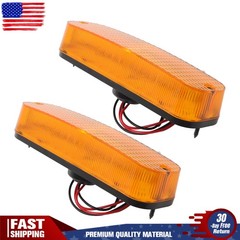 2×Warning Cab LED Amber Light For John Deere 50 Series 4050 4250 4450 4650 4850