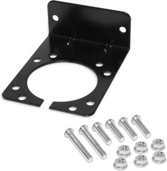 7 Way RV Blade Trailer Socket Mounting Bracket, Metal Mounting Bracket for Gener