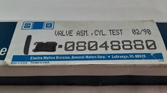 Electro-Motive Cylinder Test Valve 1-8048880 Box General Motors New Old Stock