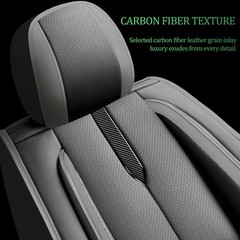 VW Taos 2022-2026 Car Seat Covers Waterproof Leather Airbag Compatible Set Black