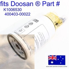 fits DOOSAN Fuel Filter and Bowl DX140LC DX14LCR DX160LC DX180LC DX225LC DX225LC
