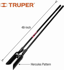 Tru Pro Hercules Pattern Post Hole Digger, 48-Inch High-Strength Steel Handles,