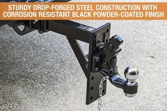 Buyers Products BH82516 8-Ton Combination Hitch w/ 2-5/16 in Ball, Pintle Hoo…