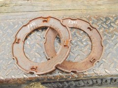 1) USED F341 STEEL / CAST IRON Burch Tru Blue PLANTER Large Seed PLATE F 341