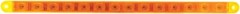 12 Inch Amber Led Vehicle Accent Light Bar For Stop Turn Tail Clearance