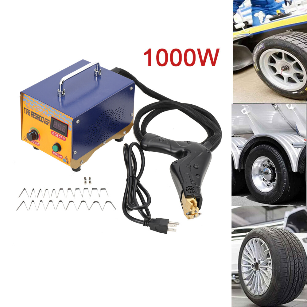 1000W Tire Groover Machine, 110V Rubber Tire Regroover Machine Tire Grooving Set