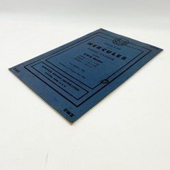 Hercules Diesel Engine Parts List Book DWX Series C D LD Vintage 1949