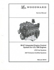 Woodward MI-07 IEC System for 4.3L GM LP Engines Service Manual (36516) {D1600}