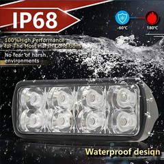 2X 3.6″ Flash LED WORK LIGHT fit CAT Skid Steer 289D3 277D 289D 226D 249D 297D2