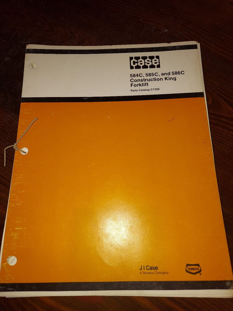 CASE 584C, 585C, and 586C Forklifts Parts Catalog C1325 OEM Manual
