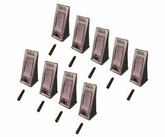 9 – Mini Excavator Standard Bucket Dirt Teeth w/ Roll Pins – X156S, P156