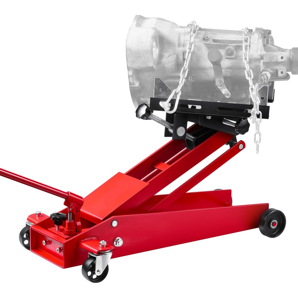 1000lbs Low Profile Transmission Jack 0.45 Ton 360° Swivel Wheels Garage Lift