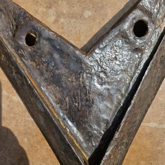3 Vintage Tractor Plow Tooth Antique Farm Implement Art Farmhouse ( SYRACUSE )