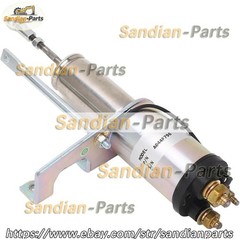 12V Fuel Stop Solenoid Valve A044F796 For Excavator Flameout Switch Replacement