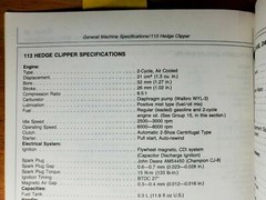 John Deere 5E Blower 113 Clipper 110G 210G 240G 260G Trimmer Cutter Tech Manual