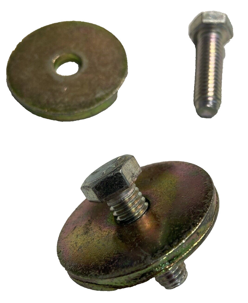 Lot of 2 bolts (3/8-16 x 1 1/4″) and washers (3/8″ ID 1 3/4″ OD 3/6″ Thick)