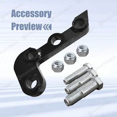 Single L-shaped bracket，FOR Mini Excavator Three Holes Hydraulic Clip Thumb