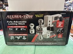 NEW Aluma-Tow Fully Adjustable Lightweight Aluminum Alloy Trailer Locking Hitch
