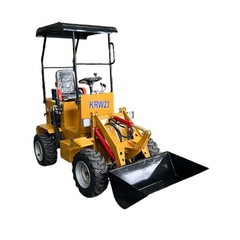 KRW23 700KG Mini Skid Steer Ride-On Wheel Loader 23 HP Gasoline RATO EPA Engine