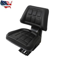 Black Universal Tractor Suspension Seat For Massey Ferguson Ford / New Holland