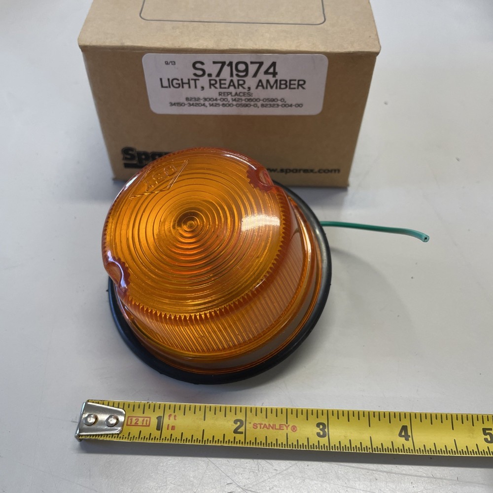Compact Tractor Amber Light Pair (2) Sparex Number S.71974 Fits Many