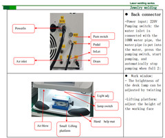 200W Jewelry Spot Laser Welder Laser Welding Machine For Gold Silver Metal 7inch