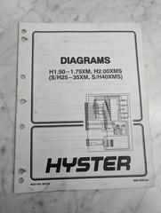 HYSTER ELECTRICAL & HYDRAULIC DIAGRAMS S25-35XM H25-35XM H40XMS S40XMS 897558