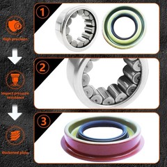 Rear Left and Right Axle Wheel Bearing and Seal Kit Compatible with Chevy Blazer
