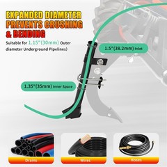 Pipe Layer Attachment Fits Any 3-Point Hitch Mounted Ripper Hitch Lawn Subsoiler