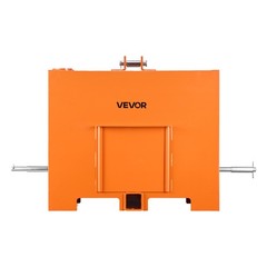 VEVOR Ballast Box 3 Point Category 1 Tractor Quick Tach Hitch 3.2 ft³ Orange