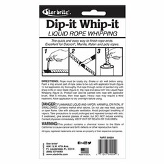 Starbrite Rope Whipping Dip It Whip It Liquid White 4 Oz 84904
