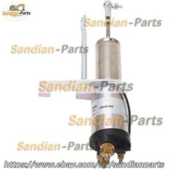 12V Fuel Stop Solenoid Valve A044F796 For Excavator Flameout Switch Replacement
