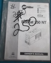 BOBCAT 250 WELDER GENERATOR OPERATOR OPERATION & MAINTENANCE MANUAL BOOK SET