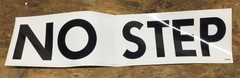 Terex 106388 Decal NO STEP