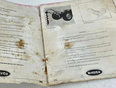Vintage Original SPeeCo Posthole Digger SpeeDigger Operator’s Manual Parts List